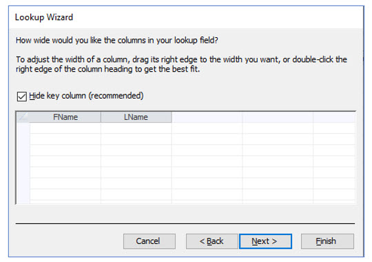 Microsoft Access lesson screenshot 2ndLesson18