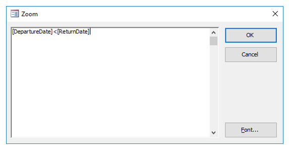 Microsoft Access lesson screenshot 2ndLesson22