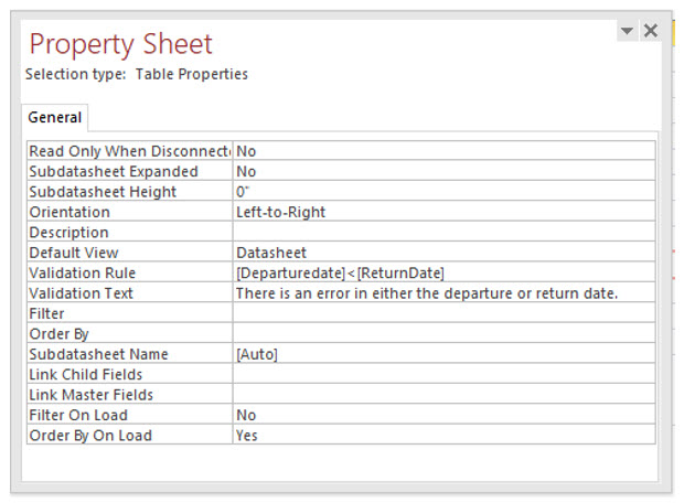 Microsoft Access lesson screenshot 2ndLesson23