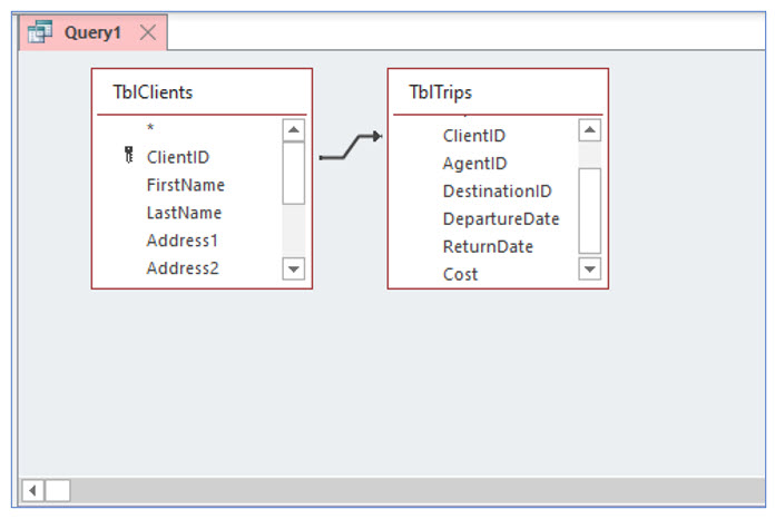 Microsoft Access lesson screenshot 4thLesson7
