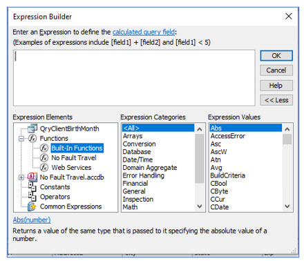 Microsoft Access lesson screenshot 5thLesson12