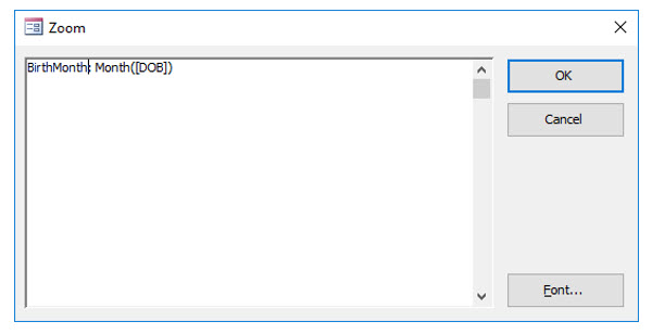 Microsoft Access lesson screenshot 5thLesson16