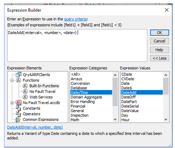 Microsoft Access lesson screenshot 5thLesson18