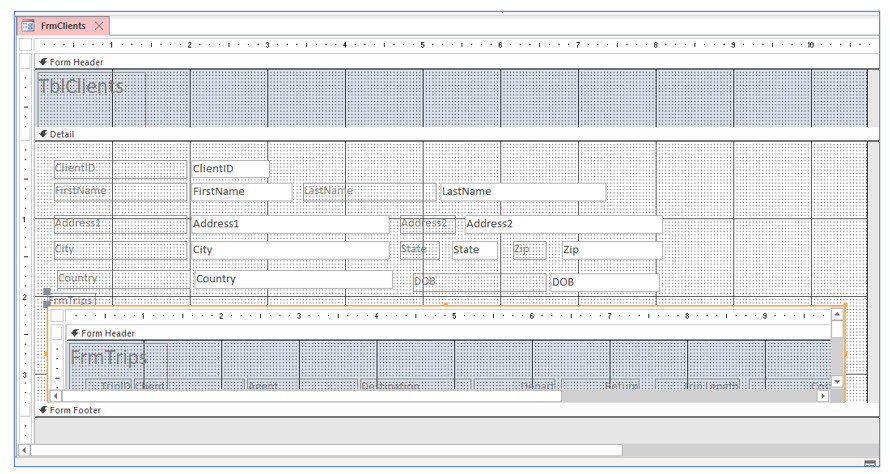Microsoft Access lesson screenshot 6thLesson12