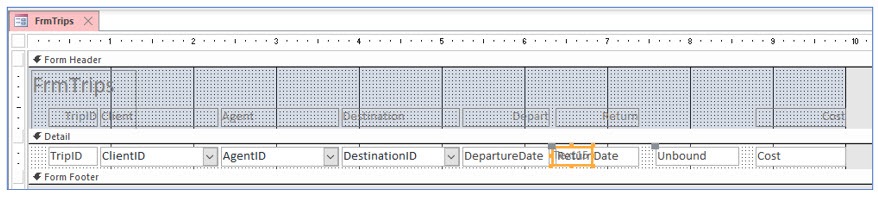Microsoft Access lesson screenshot 6thLesson4