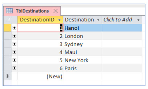 Microsoft Access lesson screenshot 8thLesson17