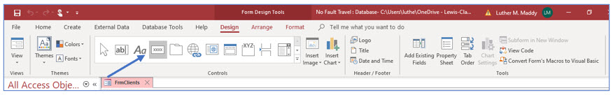 Microsoft Access lesson screenshot 8thLesson5