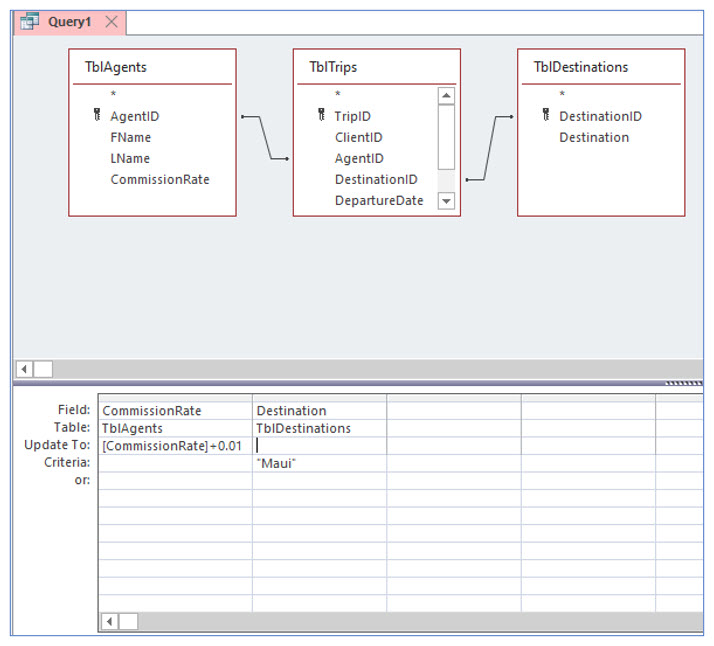 Microsoft Access lesson screenshot 9thLesson10
