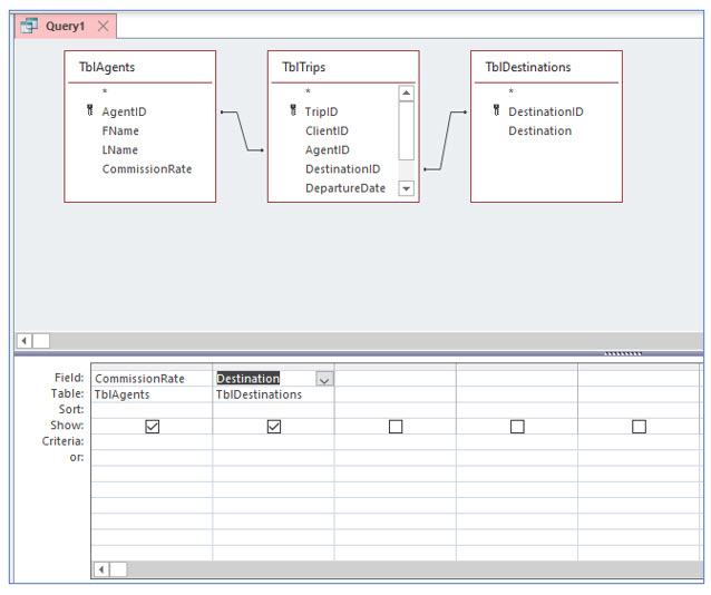 Microsoft Access lesson screenshot 9thLesson8