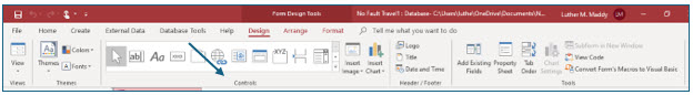 Microsoft Access lesson screenshot Combo2