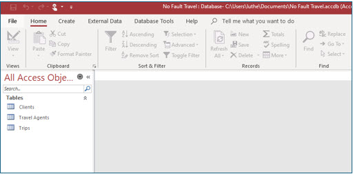 Microsoft Access lesson screenshot CreatingDatabase17