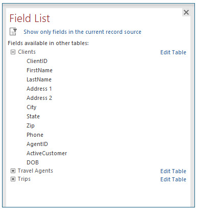 Microsoft Access lesson screenshot CreatingForms15