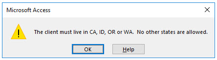 Microsoft Access lesson screenshot CreatingForms29