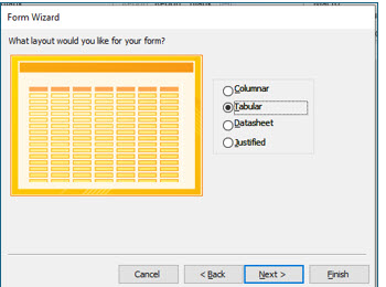 Microsoft Access lesson screenshot CreatingForms32