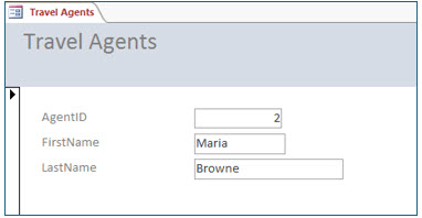 Microsoft Access lesson screenshot CreatingForms7