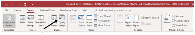 Microsoft Access lesson screenshot CreatingQueries1