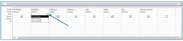 Microsoft Access lesson screenshot CreatingQueries10