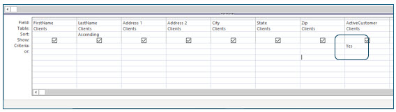 Microsoft Access lesson screenshot CreatingQueries11