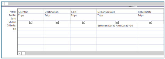 Microsoft Access lesson screenshot CreatingQueries17