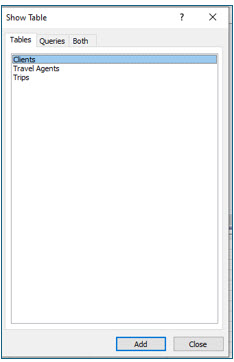 Microsoft Access lesson screenshot CreatingQueries2