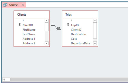 Microsoft Access lesson screenshot CreatingQueries21
