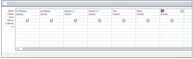 Microsoft Access lesson screenshot CreatingQueries6