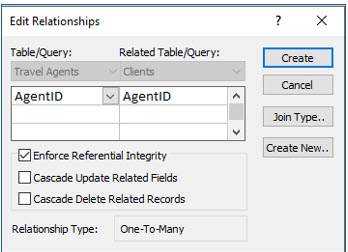 Microsoft Access lesson screenshot CreatingRelationships6