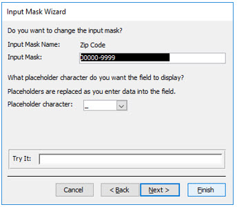 Microsoft Access lesson screenshot FieldProperties14