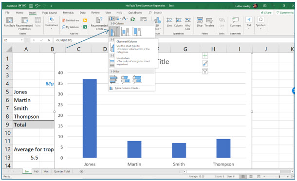 Microsoft Excel lesson screenshot BeyondEnhancingCharts2