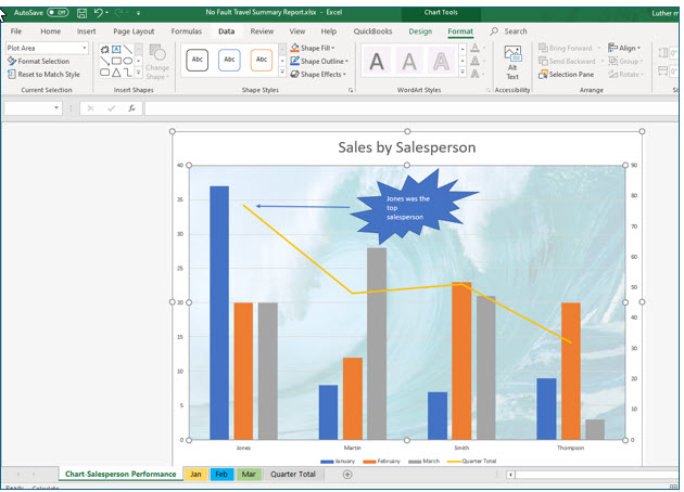 Microsoft Excel lesson screenshot BeyondEnhancingCharts32