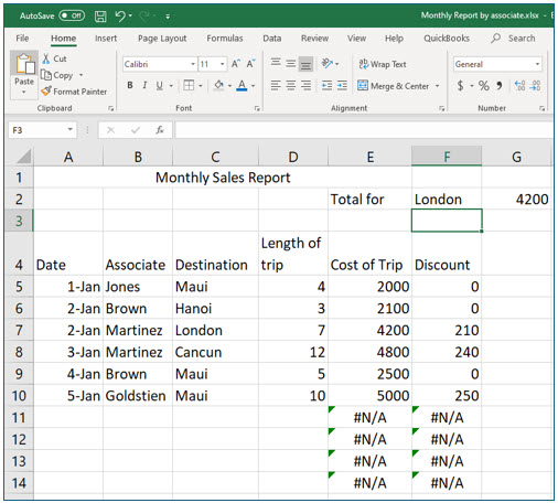 Microsoft Excel lesson screenshot BeyondFunctions31