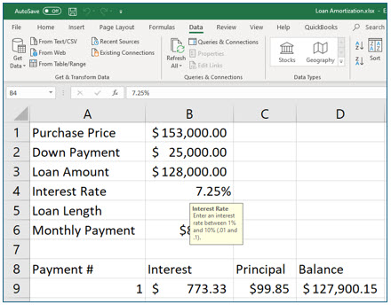 Microsoft Excel lesson screenshot HelpfulFeatures16