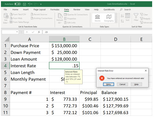 Microsoft Excel lesson screenshot HelpfulFeatures17