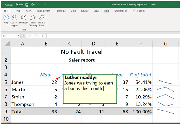 Microsoft Excel lesson screenshot HelpfulFeatures6