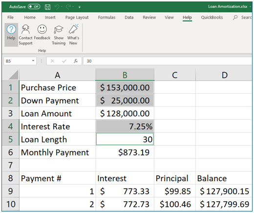 Microsoft Excel lesson screenshot HelpfulFeatures7