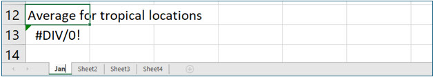 Microsoft Excel lesson screenshot M3