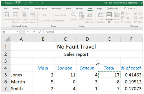 Microsoft Excel lesson screenshot MultipleWorksheets11