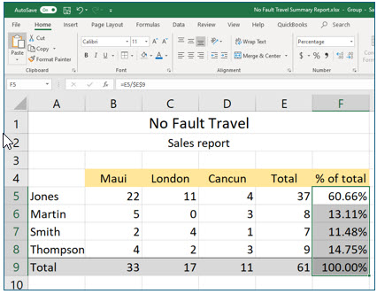 Microsoft Excel lesson screenshot MultipleWorksheets17