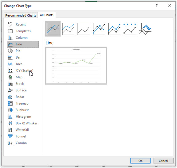 Microsoft Excel lesson screenshot Graph12