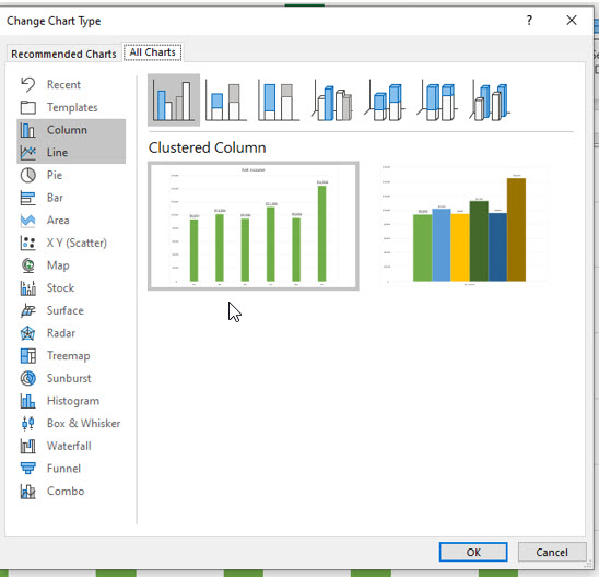 Microsoft Excel lesson screenshot Graph14