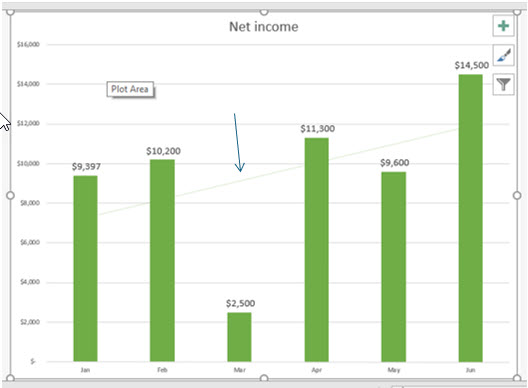 Microsoft Excel lesson screenshot Graph16