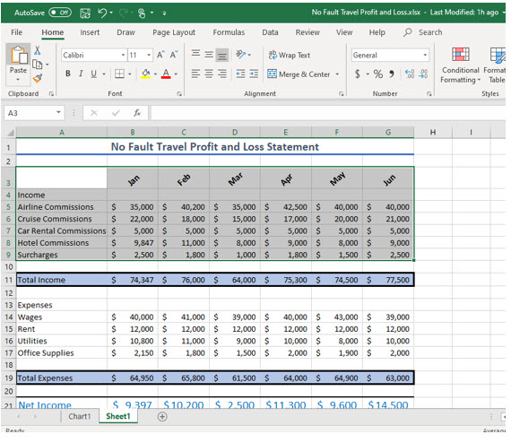 Microsoft Excel lesson screenshot Graph17