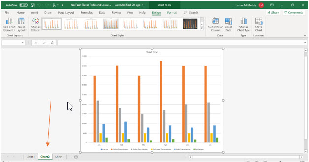 Microsoft Excel lesson screenshot Graph20