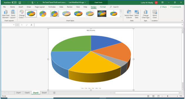 Microsoft Excel lesson screenshot Graph24