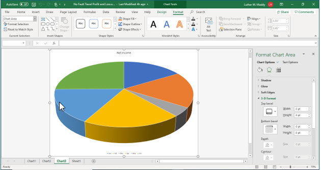 Microsoft Excel lesson screenshot Graph26