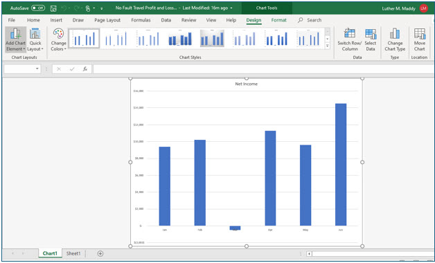 Microsoft Excel lesson screenshot Graph5