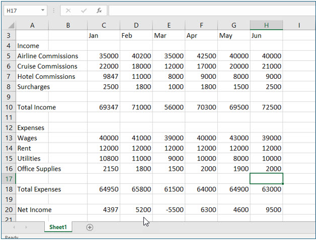 Microsoft Excel lesson screenshot MovingData11