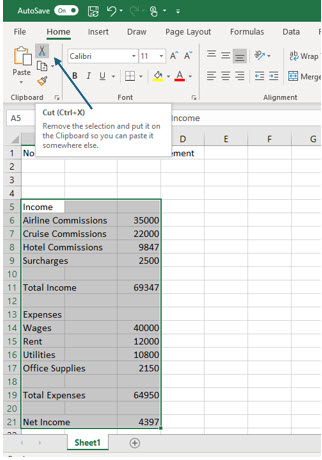 Microsoft Excel lesson screenshot MovingData5