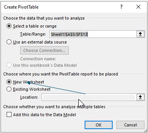 Microsoft Excel lesson screenshot PivotTable2