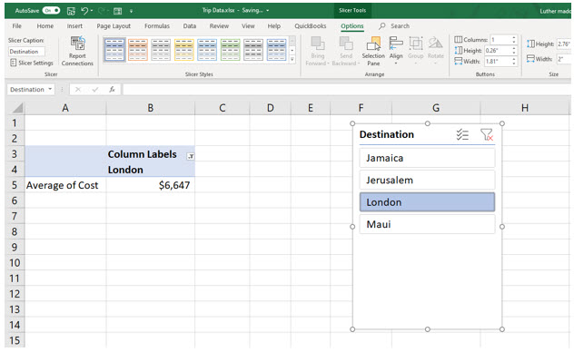 Microsoft Excel lesson screenshot PivotTable20